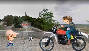 ¡Mira papá, TÚ compraste la moto, así que TÚ la montas!