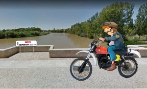 Fotografía: Puente sobre el río Pisuerga en Torquemada (carretera P-130).