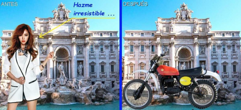 La mujer pide como deseo hacerse irresistible a los hombres y claro, ¿qué es más irresistible ...?